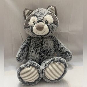 Ebba Rocko Raccoon Stuffed Plush 14” Animal Toy Soft Cuddly For Kids And Babies